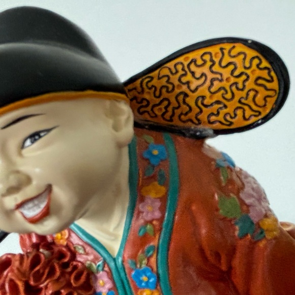 Vintage Chinese Bride and Groom in Traditional  Costume Good Luck Statue - Picture 8 of 11